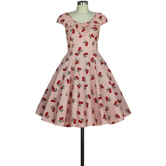 Dresses & Skirts - Cherry Pin Up Plus Swing Rockabilly Dress